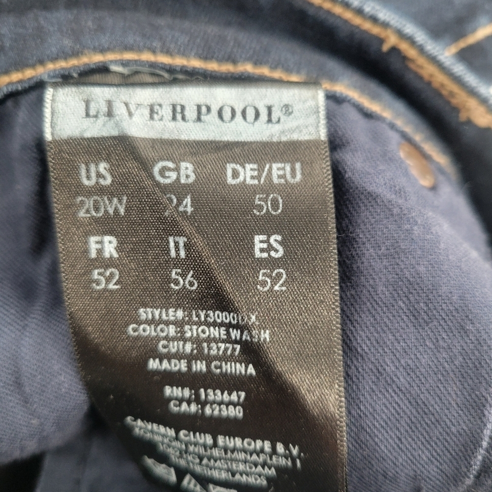 Liverpool women jeans Size 20W New - Picture 5 of 5